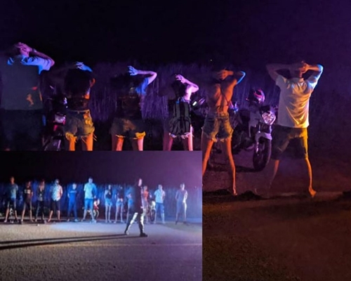 Polícia Militar dispersou aglomerações na entrada da Catuaí em Juara